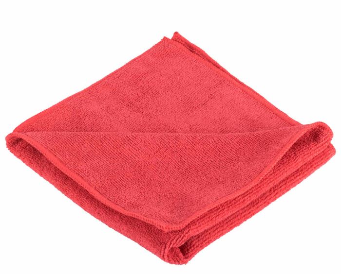 RED MICROFIBER CLOTHS  24/ 16x16 UNS 16REDCLOTH