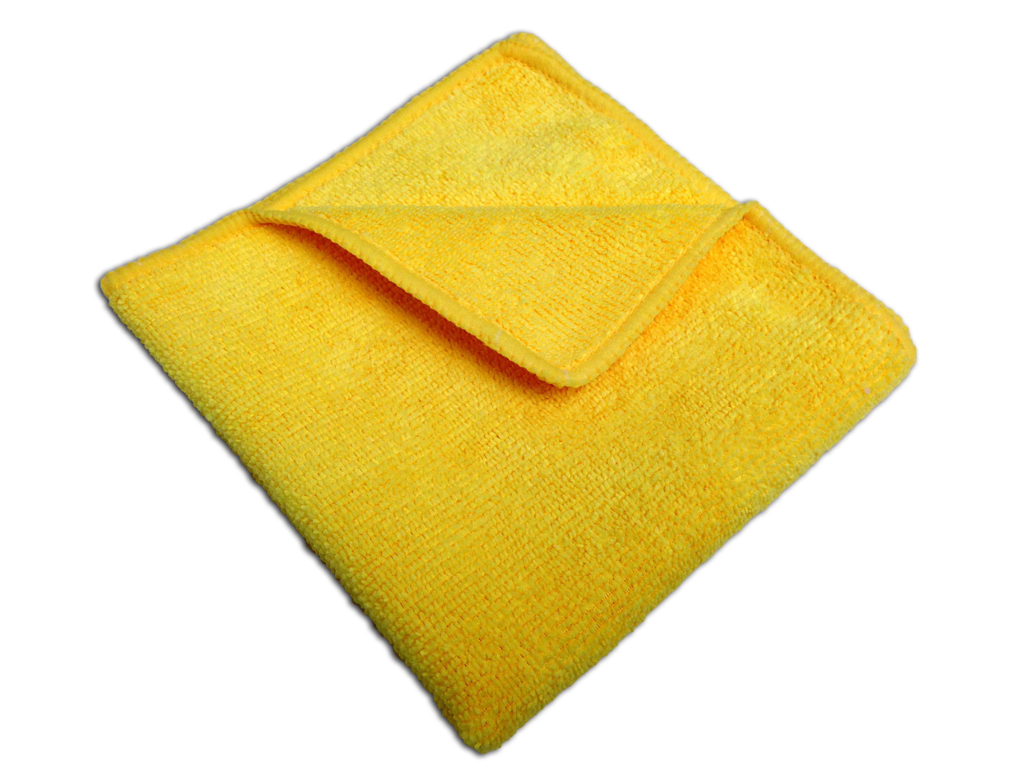 YELLOW MICROFIBER CLOTHS  12/ 16x16