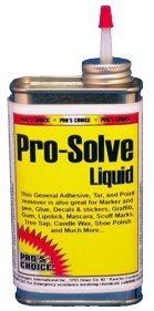 PRO-SOLVE LIQ IN TIN REMOVE 12  INK,ADHESIVE,TAR,MARKER,GLUE,