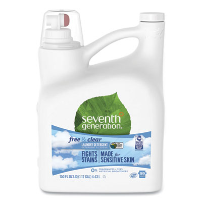 SEVENTH GENERATION LIQUID LAUNDRY DETERGENT 150OZ FREE &amp;