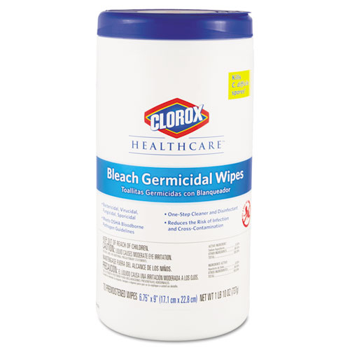 C DIFF/MRSA CLOROX WIPES 6/70 GERMICIDAL, FOR HARD SURFACES