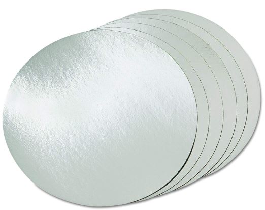 7&quot; LAMINATED FOIL FLAT LID F/ 7&quot; ROUND ALUM 500/