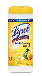 81145 LYSOL SURF WIPES 12/35&#39;s LEMON/LIME FRAGRANCE