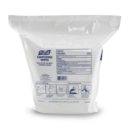 PURELL SANITIZ WIPE REFILL 2/ 2/1200 POUCHES