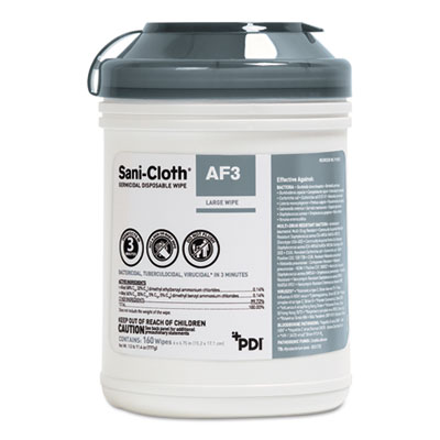 SANI CLOTH AF3 WIPES CANISTR  160 WIPES CANISTER, 12/