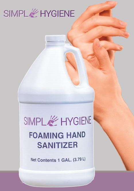 SIMPLE HYGIENE FOAMING HAND SANITIZER 62% ALCOHOL 4 GAL