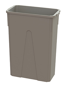 MAXIROUGH SLIM JIM 23GAL CONTAINER BEIGE 4/