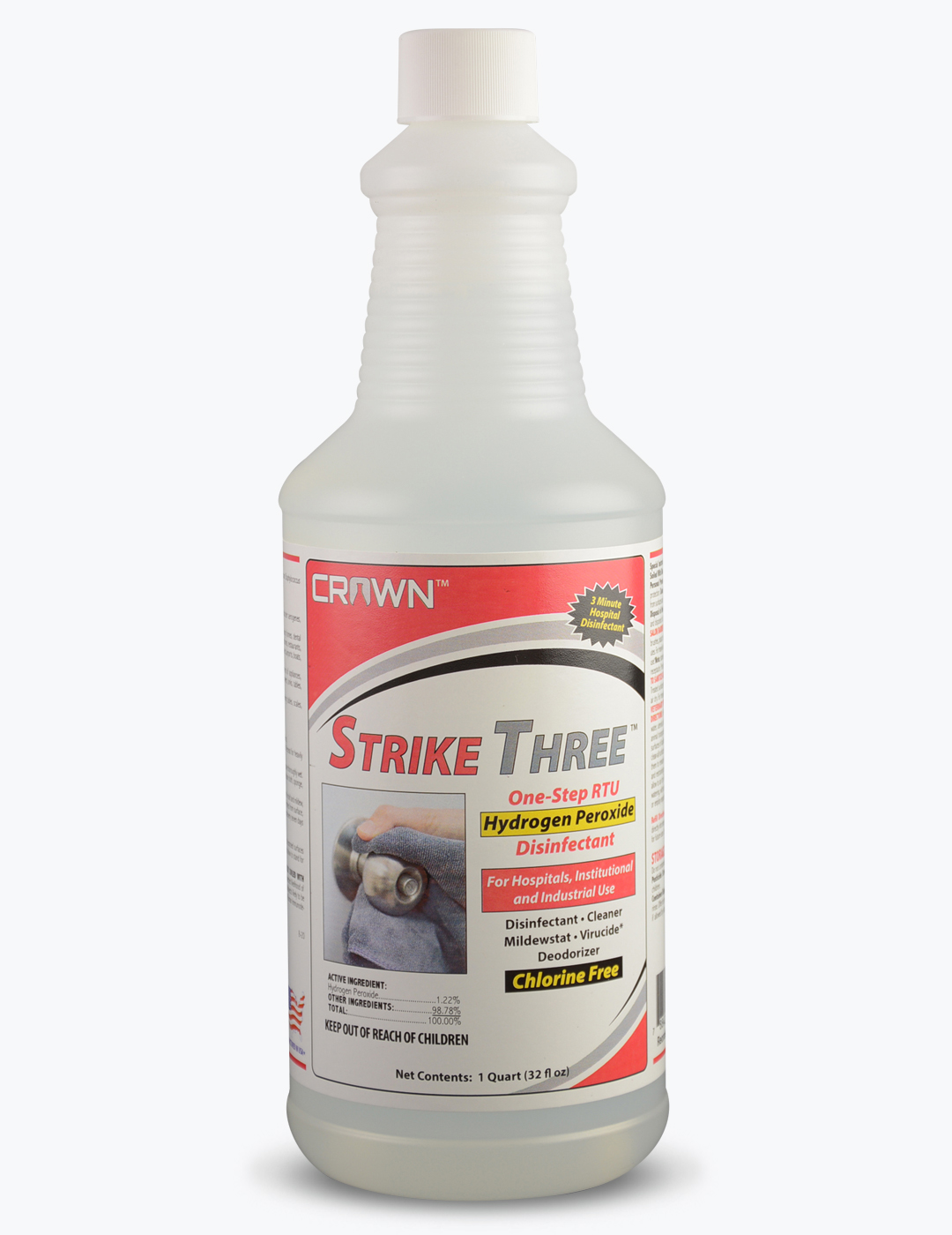 STRIKE THREE ONE-STEP RTU HYDROGEN PEROXIDE DISINFECTANT